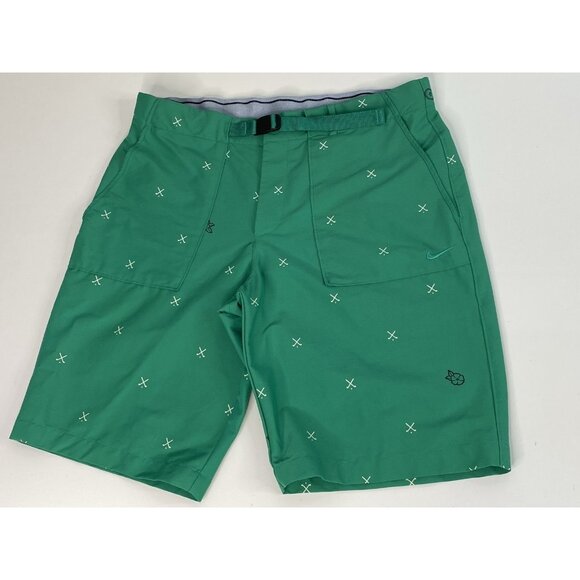 Nike Flex Novelty Lucky Charms Shorts Mens L 33* 10” Inseam Green Golf Slim Fit - Picture 1 of 16